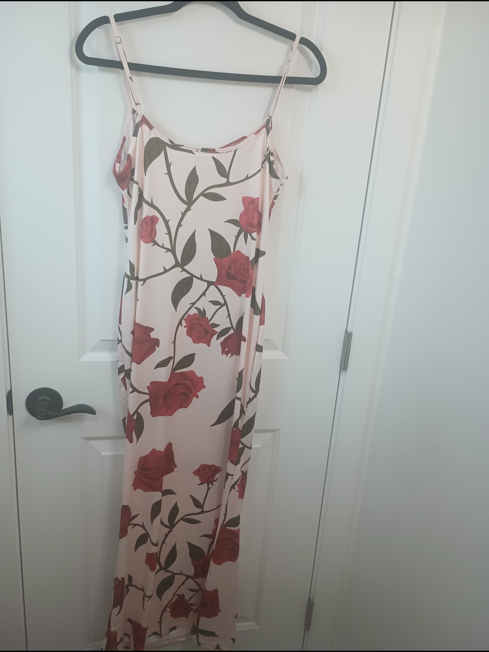 Shein Floral Red Rose Print Tank Top